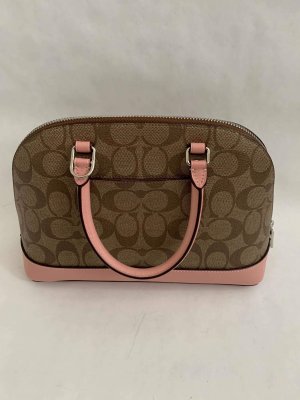 Coach Seirra mini satchek in Pink monogram