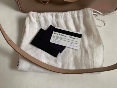 Prada Galleria in Cameo Saffiano Leather Dubble Zipped