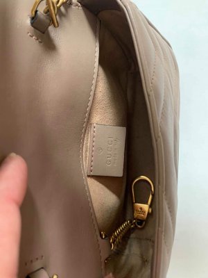 Gucci GG Marmont Mini Beige Leather