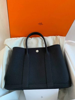 Hermes Garden Party 30 Negonda Black Stamp C