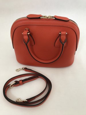 Gucci mini handbag in red-orange leather