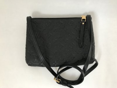 Louis Vuitton Twice Black Monogram Empriente Leather