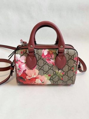 Gucci Mini Boston Bloom Printed Canvas