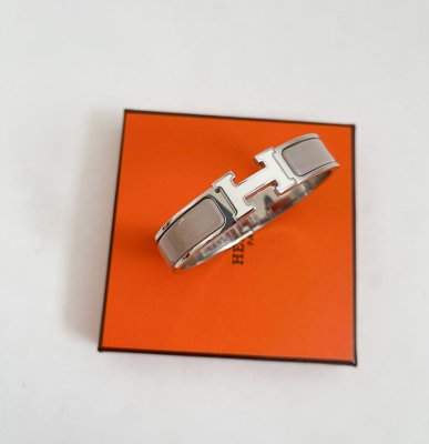 Hermès Clic Clac Bracelet Grey
