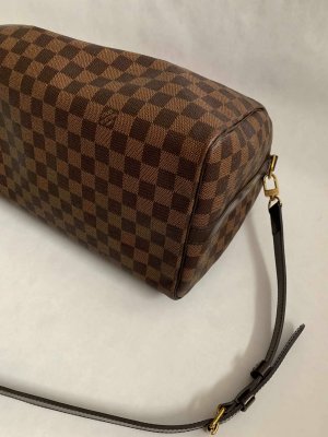 Louis Vuitton Speedy 35 Bandolier Damier Canvas