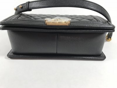 Chanel Boy in Black Caviar