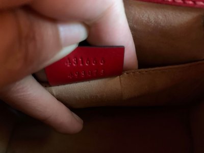 Gucci Sylvie Red Leather Mini Chain