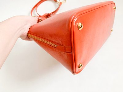 Prada Alma Saffiano Leather Orange