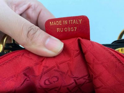 Lady Dior Cloth Handbag