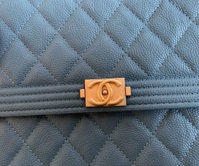 Chanel Crossbody Blue Caviar GHW