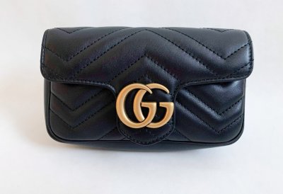 Gucci Marmont Super Mini Black Leather