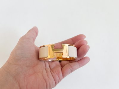 Hermes Clic Clac Bracelet Rose Gold Hardware