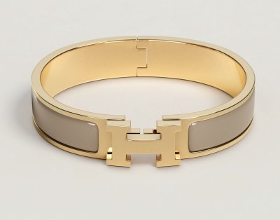 Hermes Clic H Bracelet Marron Glacé