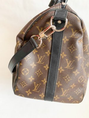 Louis Vuitton KeepAll 45 in black monogram canvas