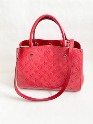 Louis Vuitton Montagine MM in Red Empriente Leather