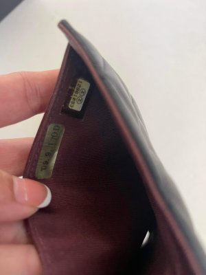 Chanel Flap Wallet in Black Lamb Leather