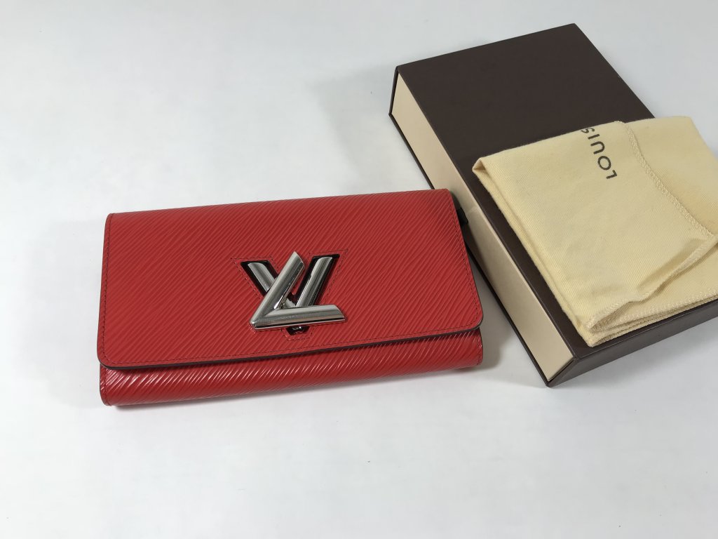 Louis Vuitton Twist Wallet Epi Leather Compact Red 491721