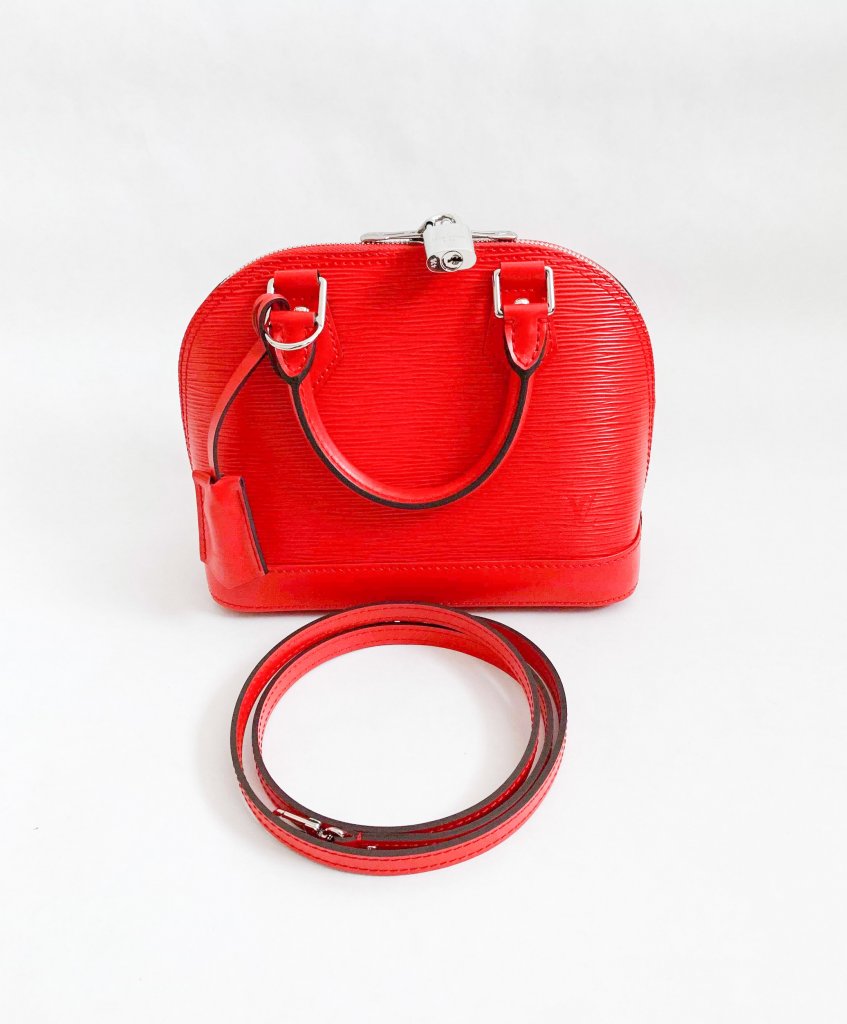 Louis Vuitton Alma BB Red EPI Leather - 0
