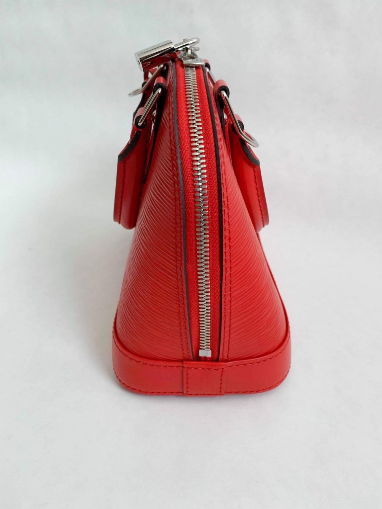 Louis Vuitton Alma BB Red EPI Leather - www.neverfullbag.com